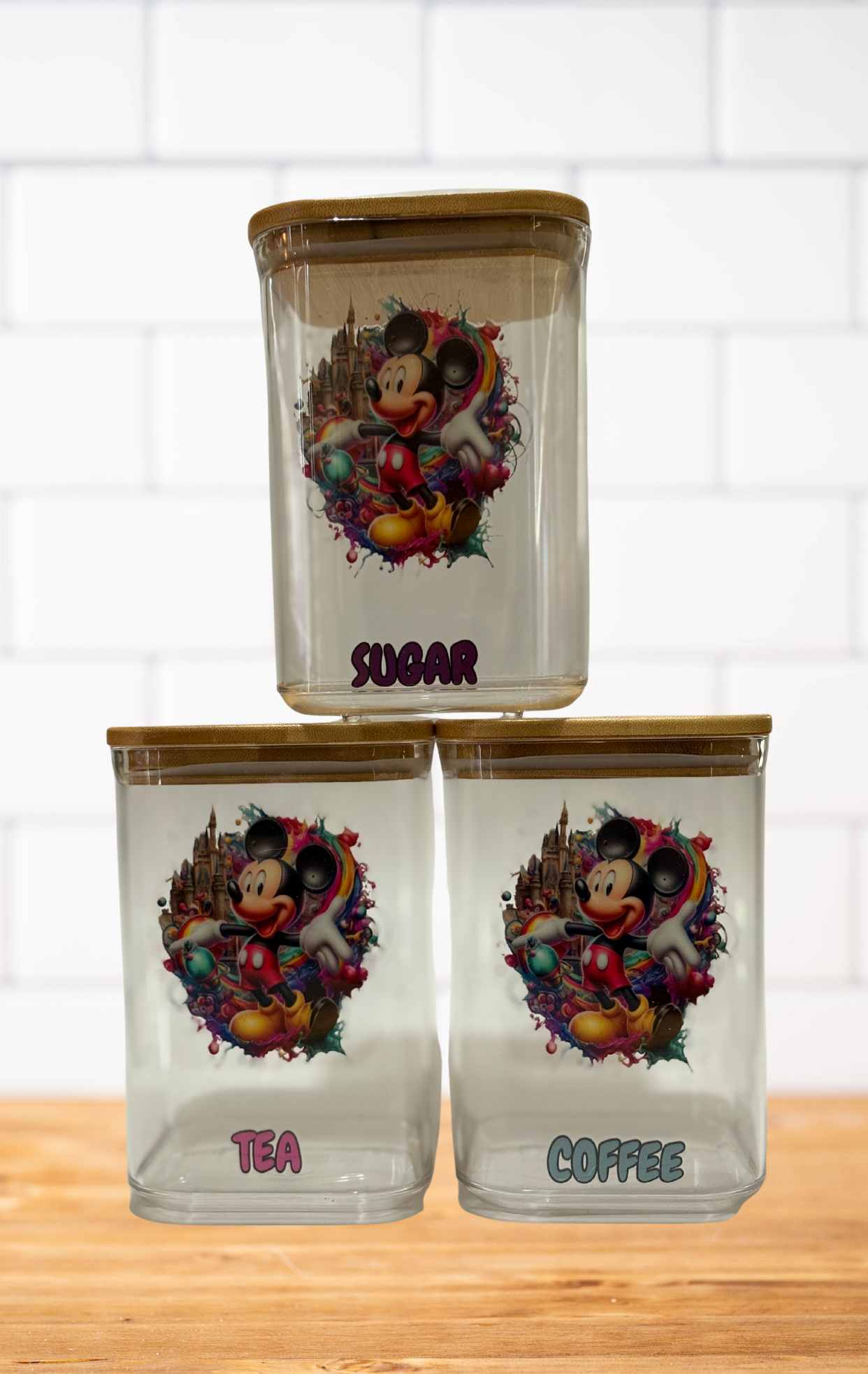 Mickey Mouse Canister Set.