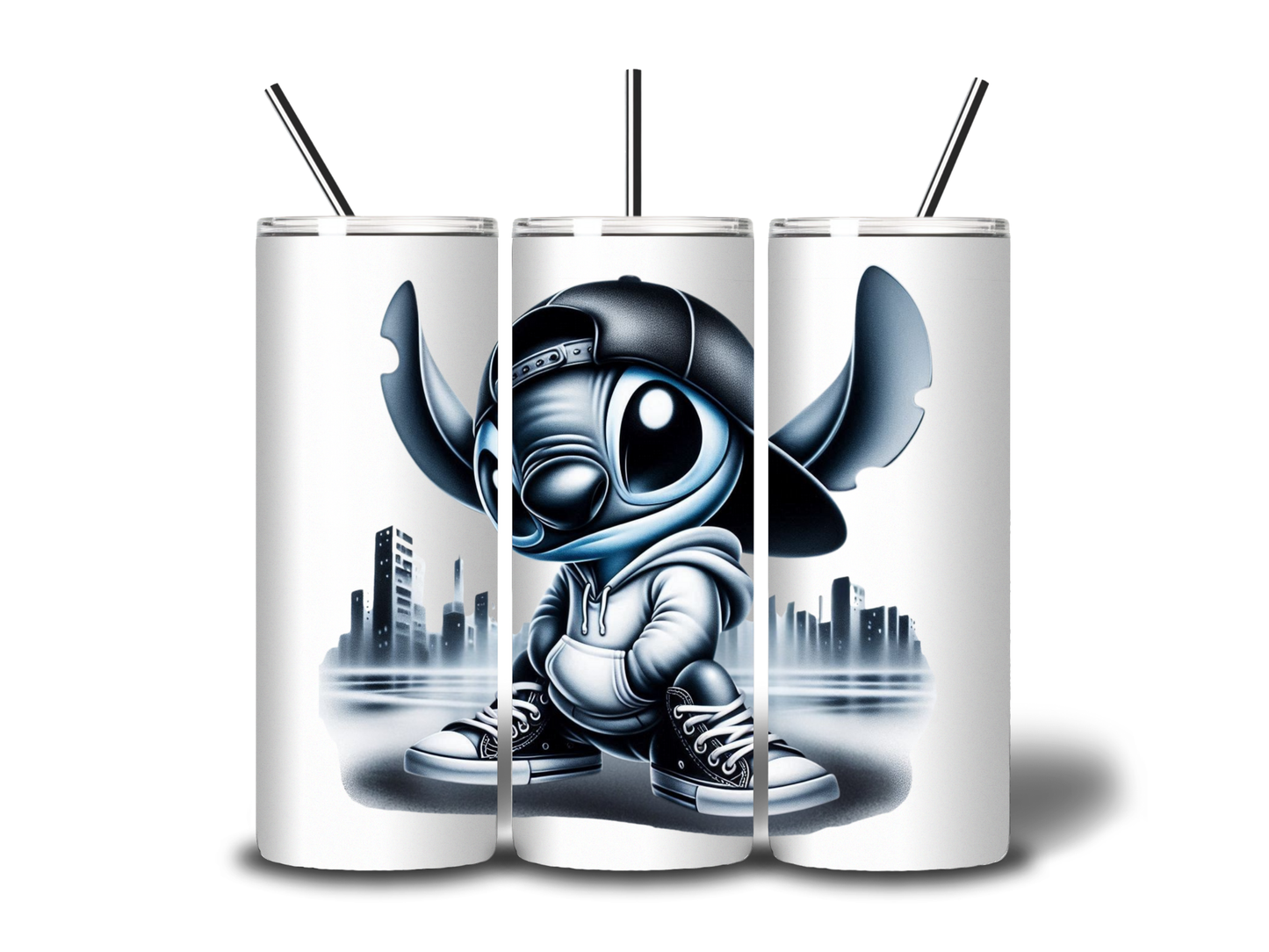 B&W STITCH STAINLESS 20oz TUMBLER