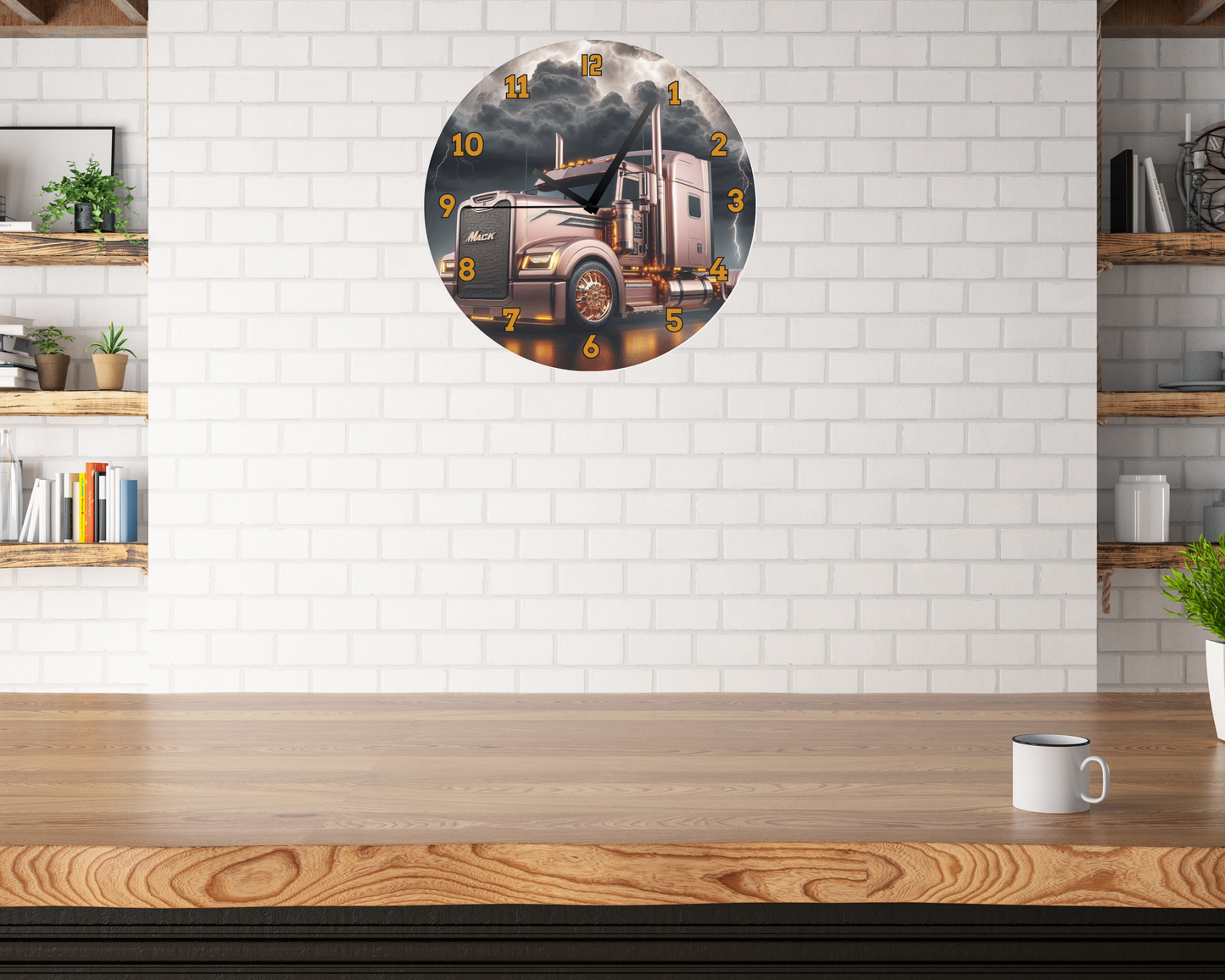 MACK TRUCK WALL CLOCK