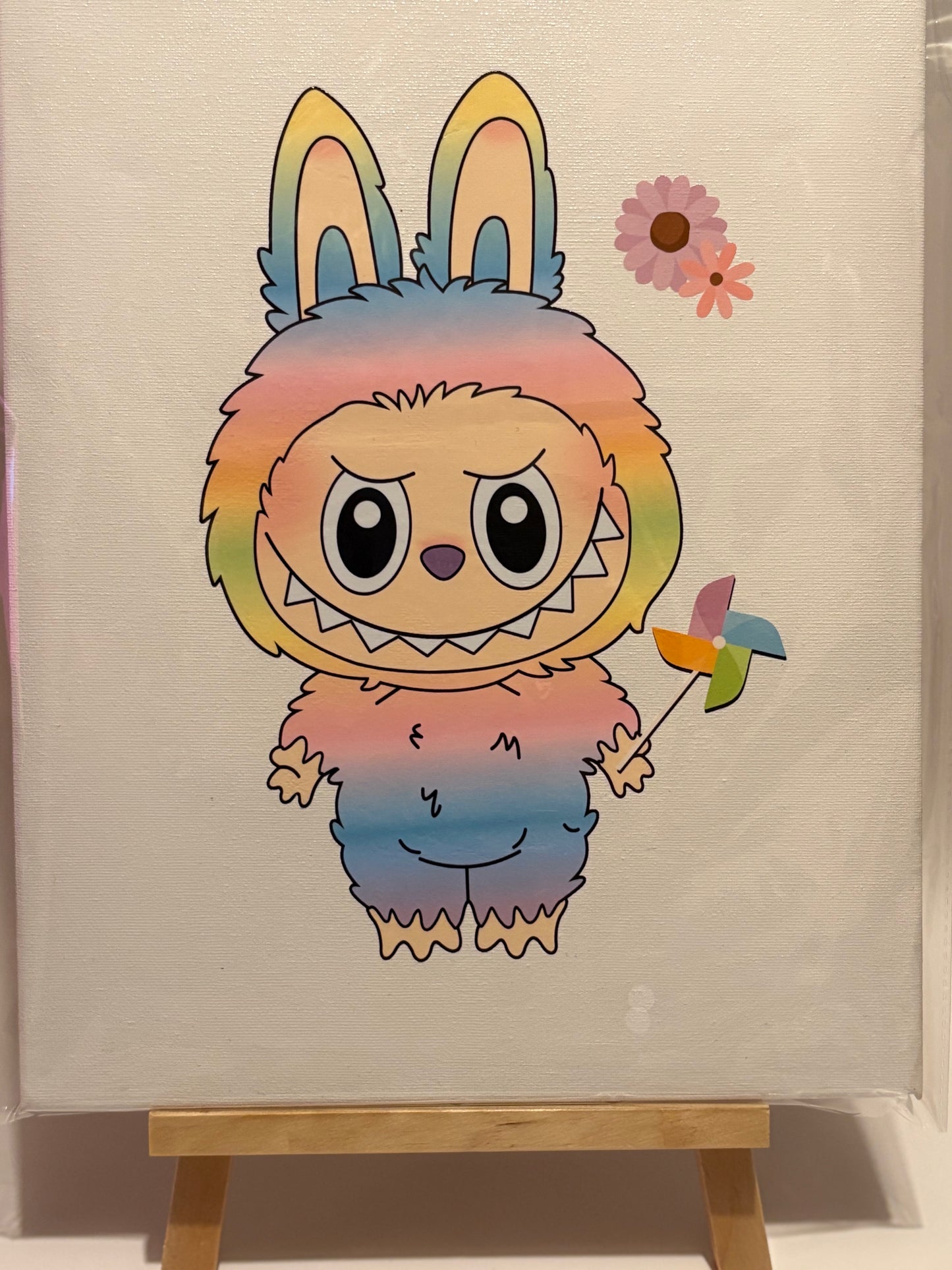 LABUBU RAINBOW WALL CANVAS