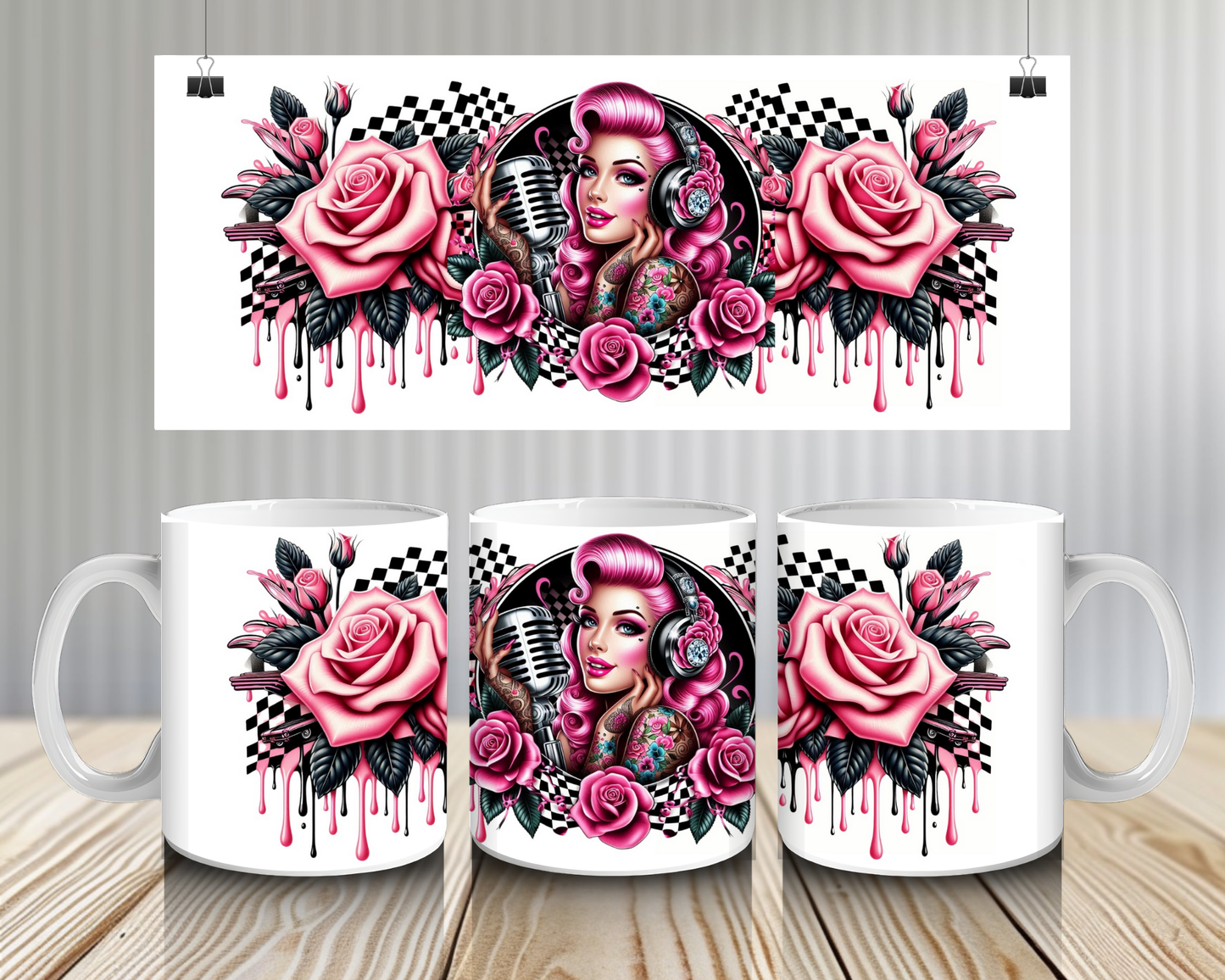15OZ COFFEE MUG- ROCKABILLY A