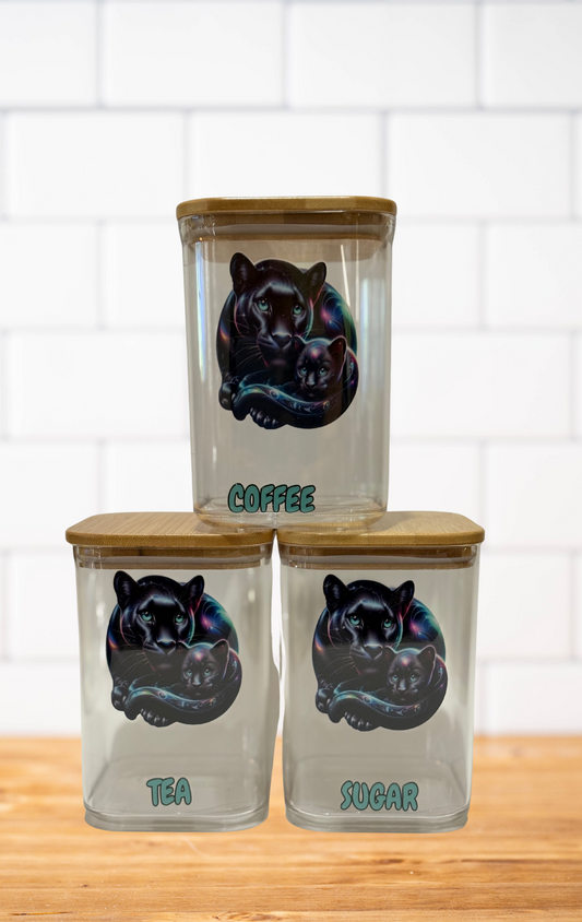 Black Panther and Cub Canister Set