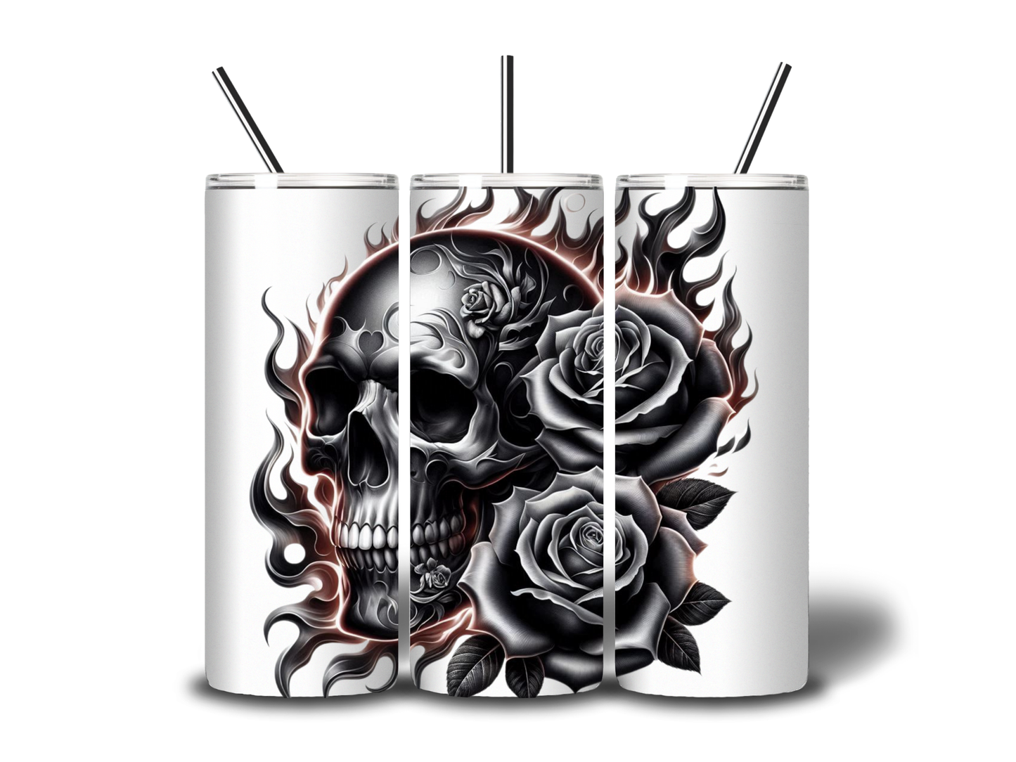 BRONZE SKULL STAINLESS 20oz TUMBLER