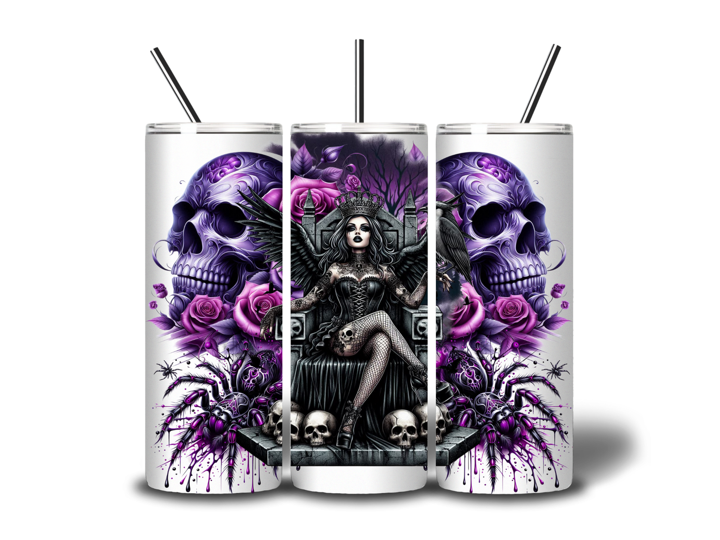 DEMON QUEEN STAINLESS STEEL 20oz TUMBLER