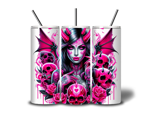 PINK SATAN 20oz STAINLESS TUMBLER
