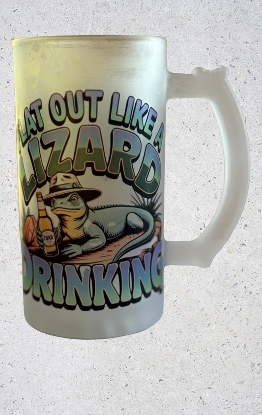 FLAT OUT DRINKING BEER MUG