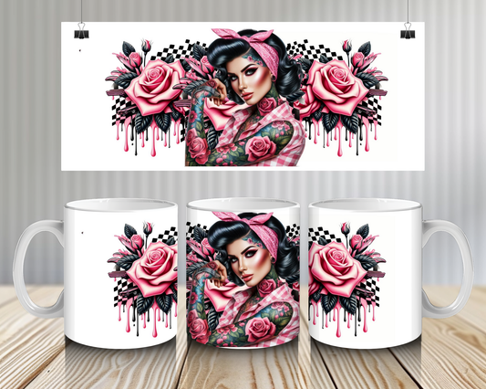 15OZ COFFEE MUG- ROCKABILLY B