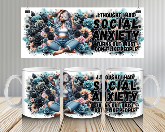 15OZ COFFEE MUG-SOCIAL ANXIETY