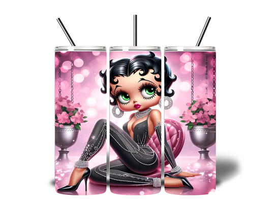 BETTY BOOP 20oz SKINNY STAINLESS TUMBLER