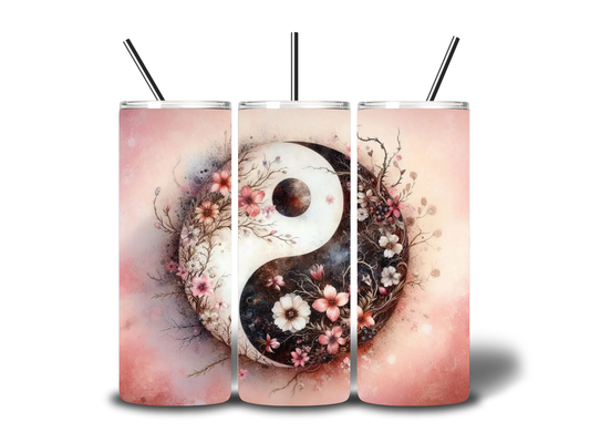 YING YANG 20oz STAINLESS TUMBLER